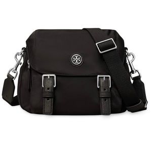 Tory Burch Small Nylon Messenger Bag.